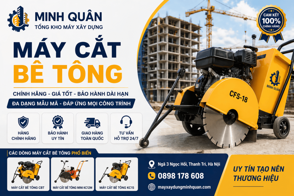 Địa chỉ bán máy cắt bê tông chính hãng tại Hà Nội