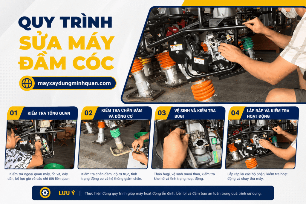 Dịch vụ sửa máy đầm cóc uy tín, chuyên nghiệp