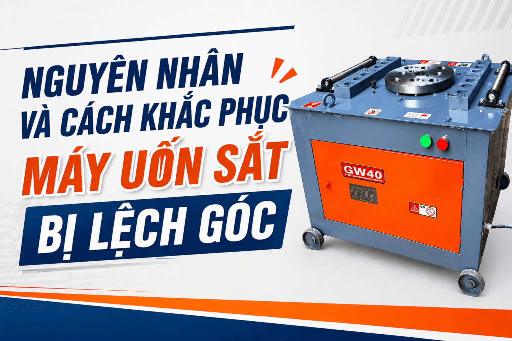 Máy uốn sắt bị lệch góc