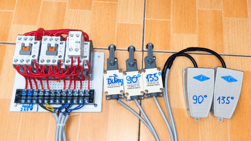 Bảng khởi điều khiển máy bẻ đai GF-25 dùng khởi LS Hàn Quốc