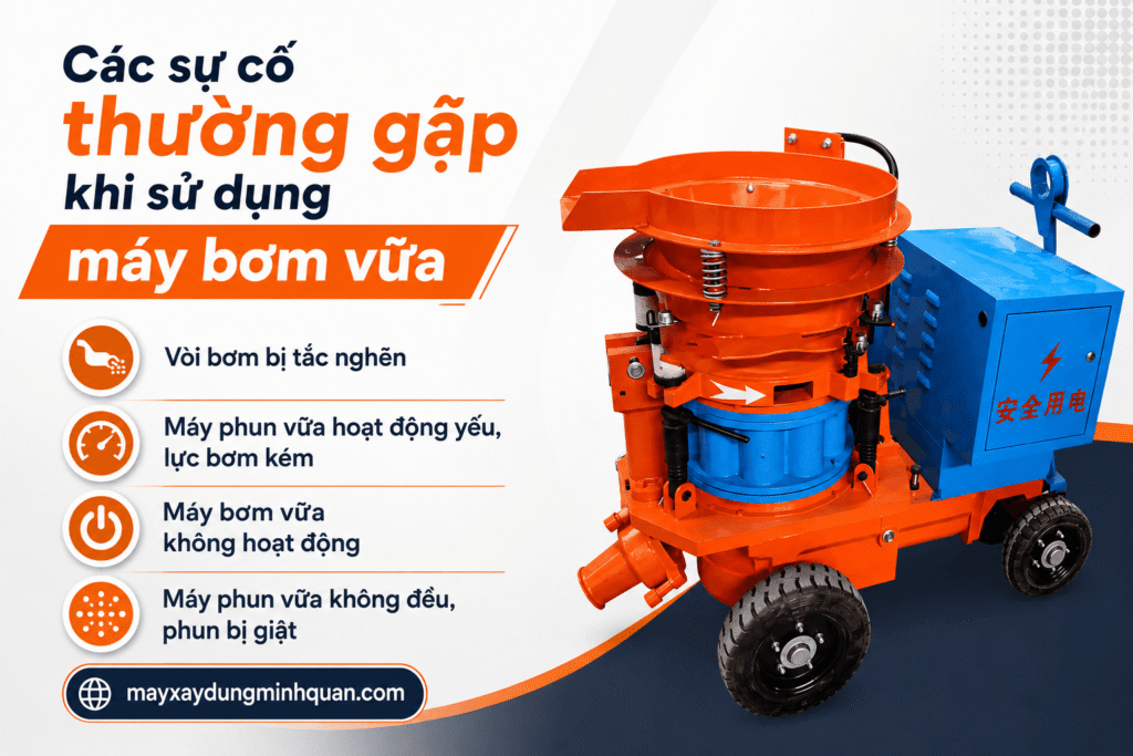 Dịch vụ sửa chữa máy bơm vữa