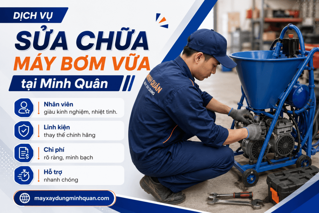 Dịch vụ sửa chữa máy bơm vữa