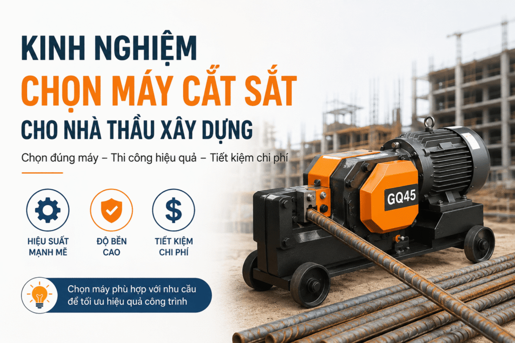 Kinh nghiệm chọn mua máy cắt sắt cho nhà thầu xây dựng