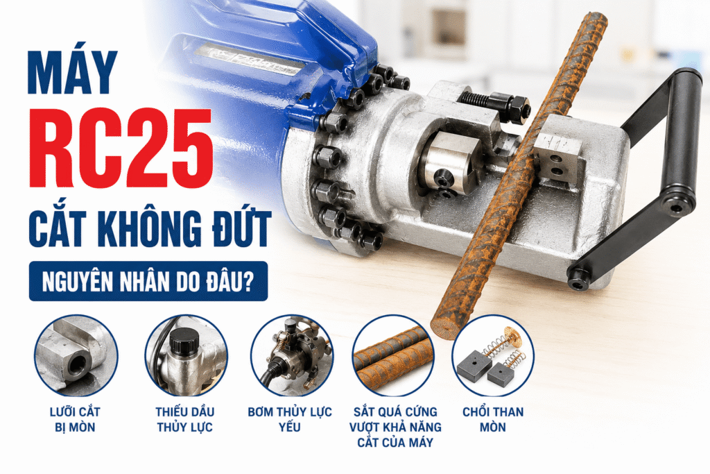 Máy RC25 Cắt Không Đứt Nguyên Nhân Do Đâu