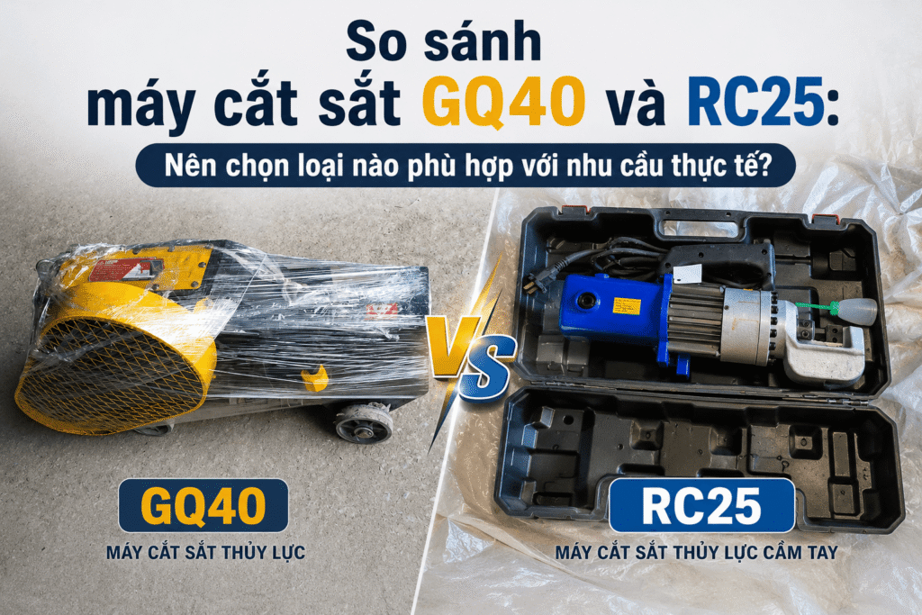 So sánh máy cắt sắt GQ40 và RC25