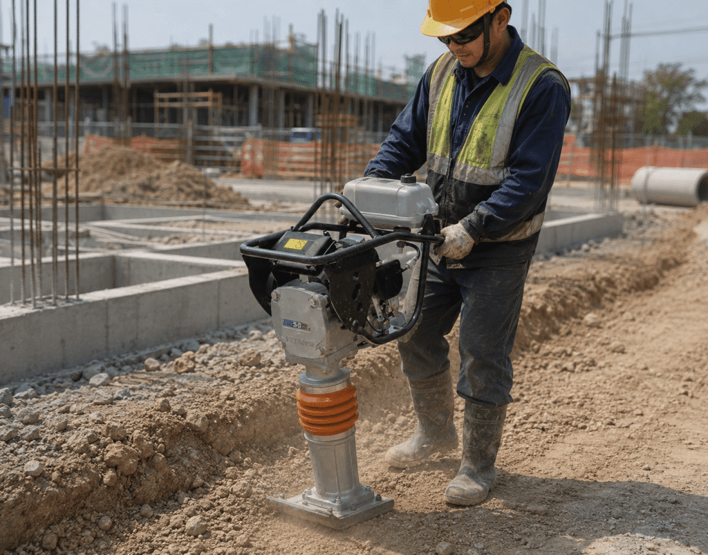 Những lưu ý quan trọng khi sử dụng máy đầm cóc