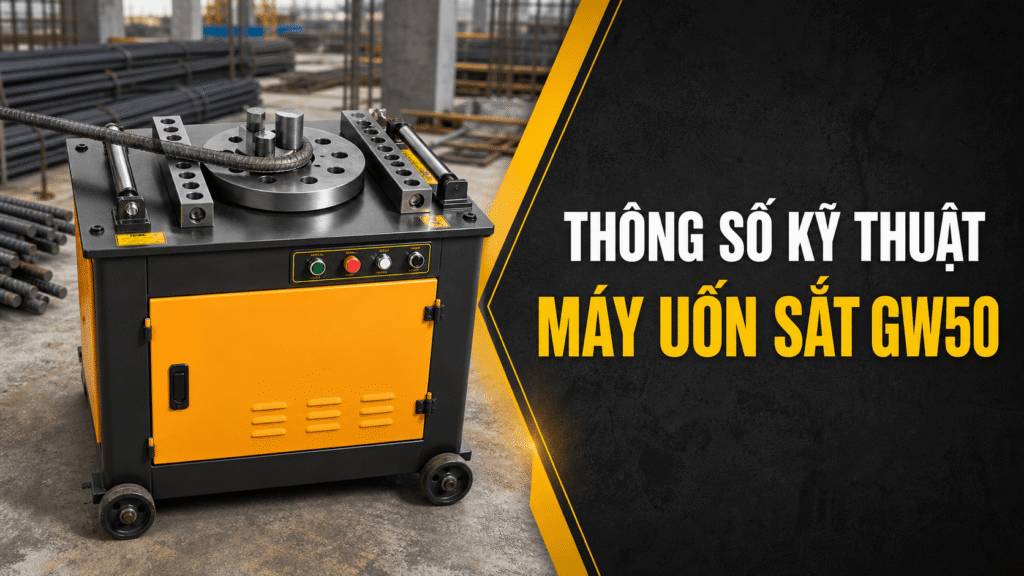 Thông số kỹ thuật máy uốn sắt GW50
